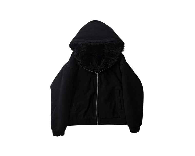 REVERSABLE FUR ZIP UP